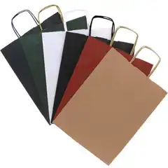 Material PACK 4 BOLSA ASA RIZADA MED AZUL KRAF LISO 60321230