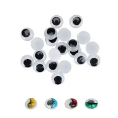 PACK OJOS MOVILES 30 UND. NEGROS 15 MM 68010300