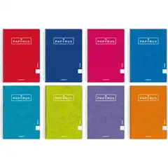 CUADERNO PAPYRUS TAPA CONTRACOLADA Fº 80HJ 90GR 4X4 GRAFOPLAS 88441099
