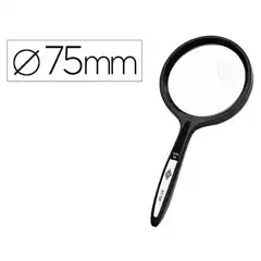 LUPA Q-CONNECT CRISTAL BIFOCAL 75 MM MANGO CURVO KF16609 4883