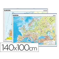 Material MAPA MURAL EUROPA FISICO/POLITICO 140X100 CM 401 4913