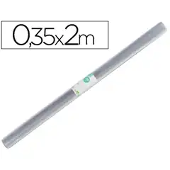 ROLLO PLASTICO LIDERPAPEL 0,35X2 MT FORRALIBROS RL01 07168
