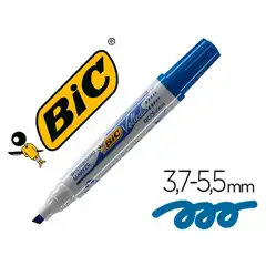 ROTULADOR BIC VELLEDA 1751 P/ PIZARRA AZUL PUNTA BISELADA 5.9 MM 07528
