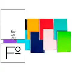 CUADERNO ESPIRAL LIDERPAPEL FOLIO SMART T. BLANDA 80H 75G LISO SIN MARGEN BF05 08243 171891
