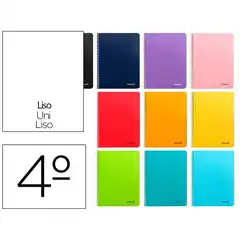 CUADERNO ESPIRAL LIDERPAPEL 4º SMART T. BLANDA 80HJ 60GR LISO MARGEN BC10 08395