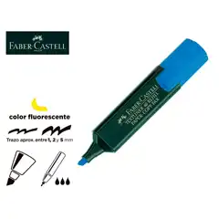 ROTULADOR FABER CASTELL FLUORESCENTE 48-51 AZUL 9607