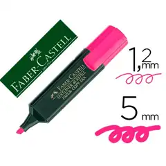 ROTULADOR FABER CASTELL FLUORESCENTE 48-28 ROSA 9608