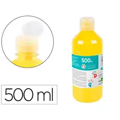 PINTURA DEDOS LIDERPAPEL BOTELLA DE 500 ML AMARILLO DD01 9775