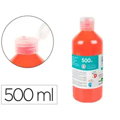 PINTURA DEDOS LIDERPAPEL BOTELLA DE 500 ML ROJO DD04 9778