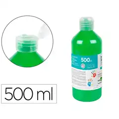 PINTURA DEDOS LIDERPAPEL BOTELLA DE 500 ML VERDE DD05 9779