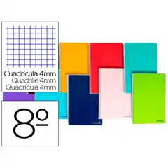 BLOCK ESPIRAL LIDERPAPEL BOLSILLO 8º NATURAL 80HJ CUADRO BQ06 (09860)