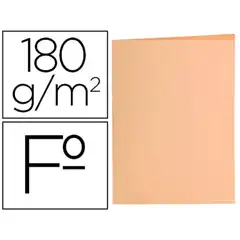 SUBCARPETA LIDERPAPEL Fº NARANJA PASTEL 180G/M2 SC37 10429