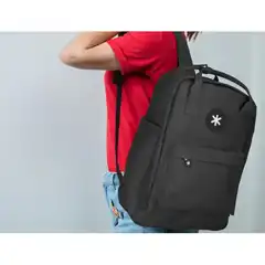 CARTERA LIDERPAPEL ANTARTIK MOCHILA 2 ASAS Y BOLSILOS EXTERIORES NEGRO 10487
