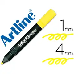 Material ROTULADOR ARTLINE FLUORESCENTE EK-660 AMARILLO PUNTA BISELADA EK-660 AM 10915