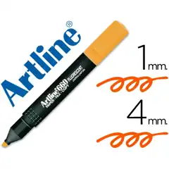 Material ROTULADOR ARTLINE FLUORESCENTE EK-660 NARANJA PUNTA BISELADA EK-660 NA 10919