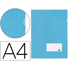 Material CARPETA LIDERPAPEL DOSSIER A4 UÑERO CELESTE OPACO 11344 BL28