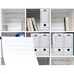CAJA DE ARCHIVO DEFINITIVO Fº ECOUSE LIDERPAPEL 367X251X100MM DF21 11430