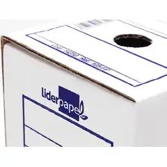 CAJA DE ARCHIVO DEFINITIVO Fº ECOUSE LIDERPAPEL 367X251X100MM DF21 11430