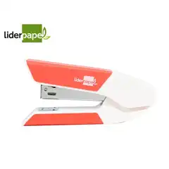 GRAPADORA LIDERPAPEL CON REGALO DE EXTRAEGRAPAS Y CAJA DE 1000 GRAPAS 26/6 CAPACIDAD 20H COLOR CORAL GR38 11443