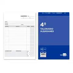 TALONARIO LIDERPAPEL ALBARANES 4º ORIGINAL T115 11657