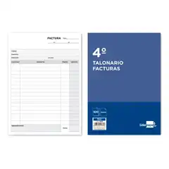 TALONARIO LIDERPAPEL FACTURAS 4º ORIGINAL T117 11658