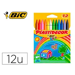 Material PLASTIDECOR ESTUCHE DE 12 UNIDADES BIC 11904 8757702