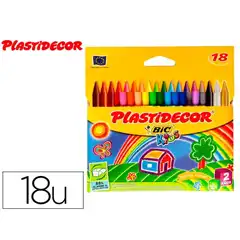 Material CERAS PLASTIDECOR ESTUCHE 18 COLORES 8757712 (875771) 11905