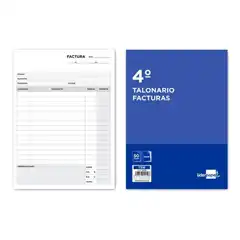 TALONARIO FACTURAS TRIPLICADO 50 JUEGOS 14,4X21 MODELO 316 LIDERPAPEL (12419) 130224