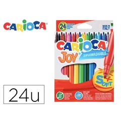 Material ROTULADOR CARIOCA JOY CAJA DE 24 COLORES 40615 13258