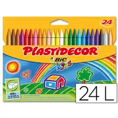 Material PLASTIDECOR ESTUCHE DE 24 UNIDADES BIC 13267 9203011