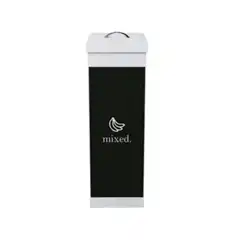 Material PAPELERA CONTENEDOR RECICLAJE PAPERFLOW CON TAPA POLIESTIRENO P/ RESIDUOS ORGANICOS 60 L 76X36,3X26,3CM CTSMX.13 150342