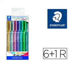 Material ROTULADOR STAEDTLER METALICO BLISTER 6 UND. 8323-SWP69 152072
