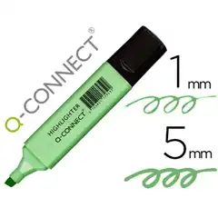 ROTULADOR Q-CONNECT FLUORESCENTE PASTEL VERDE PUNTA BISELADA KF17959 152531
