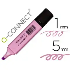 ROTULADOR Q-CONNECT FLUORESCENTE PASTEL VIOLETA PUNTA BISELADA KF17962 152532