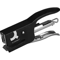 GRAPADORA Q-CONNECT KF22340 DE TENAZA METALICA COLOR NEGRO CAPACIDAD 12 HJ USA GRAPAS NUMERO 10 KF22340 153557
