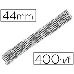 ESPIRAL METALICO Q-CONNECT 64 5:1 44MM 1,2MM CAJA DE 25 UDS KF11139 154066