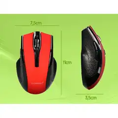 RATON OPTICO Q-CONNECT INALAMBRICO ROJO 155698 KF18068 RATON OPTICO Q-CONNECT INALAMBRICO ROJO 155698 KF18068