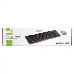 SET TECLADO + RATON INALAMBRICO Q-CONNECT 2.4G NEGRO WINDOWS KF17988 155702 SET TECLADO + RATON INALAMBRICO Q-CONNECT 2.4G NEGRO WINDOWS KF17988 155702