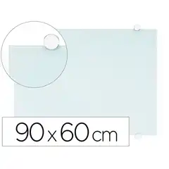 PIZARRA BLANCA Q-CONNECT CRISTAL MAGNETICA MARCO ALUMINIO 90X60 CM KF11313 156184