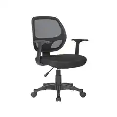 SILLA GIRATORIA Q-CONNECT RESPALDO MEDIO REGULABLE EN ALTURA 870+120MM ALTO 550MM ANCHO 590MM PROFUNDIDAD KF19013 156267