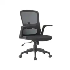 SILLA GIRATORIA Q-CONNECT BASE METAL REGULABLE EN ALTURA 910+75MM ALTO 610MM ANCHO 550MM PROFUNDIDAD NEGRO KF19021 156275