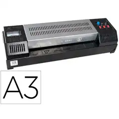 PLASTIFICADORA Q-CONNECT KF16918 PROFESIONAL RUGERIZADA CALIENTE DIN A3 CUATRO RODILLOS HASTA 200 MC KF16918 156358