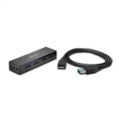 HUB KENSINGTON USB 3.0 CARGADOR Y 4 PUERTOS K39122EU 156465