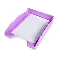 BANDEJA PLASTICO APILABLE 240X70X340 LAVANDA Q-CONNECT KF17250 156692 BANDEJA PLASTICO APILABLE 240X70X340 LAVANDA Q-CONNECT KF17250 156692