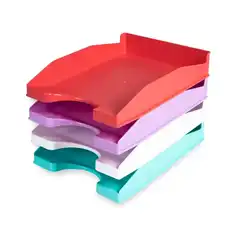 BANDEJA PLASTICO APILABLE 240X70X340 LAVANDA Q-CONNECT KF17250 156692 BANDEJA PLASTICO APILABLE 240X70X340 LAVANDA Q-CONNECT KF17250 156692
