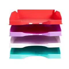 BANDEJA PLASTICO APILABLE 240X70X340 LAVANDA Q-CONNECT KF17250 156692 BANDEJA PLASTICO APILABLE 240X70X340 LAVANDA Q-CONNECT KF17250 156692