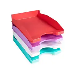 BANDEJA PLASTICO APILABLE 240X70X340 LAVANDA Q-CONNECT KF17250 156692 BANDEJA PLASTICO APILABLE 240X70X340 LAVANDA Q-CONNECT KF17250 156692