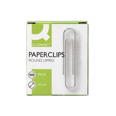 CLIPS NIQUELADOS Q-CONNECT Nº 32 MM CAJA DE 100 UDS KF01316 15724 CLIPS NIQUELADOS Q-CONNECT Nº 32 MM CAJA DE 100 UDS KF01316 15724