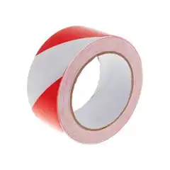 CINTA DE SEÑALIZACION Q-CONNECT NO ADHESIVA ROJO Y BLANCO 300 MT X 75 MM KF11151 159785