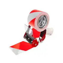 CINTA DE SEÑALIZACION Q-CONNECT NO ADHESIVA ROJO Y BLANCO 300 MT X 75 MM KF11151 159785